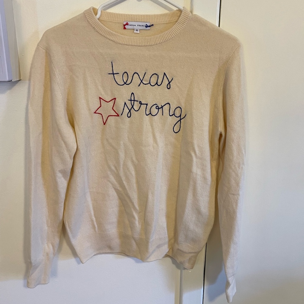 Lingua Franca 100% cashmere sweater
